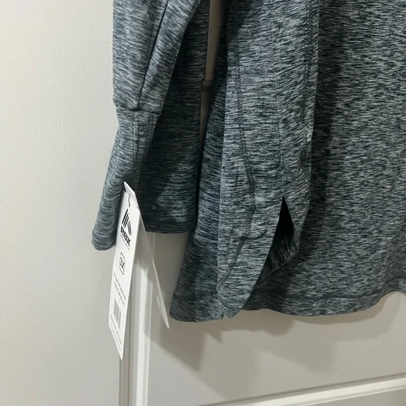 Heather Gray Cowl Neck Pullover Athletic Hoodie - Picture 8 of 8